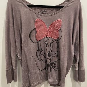 GRAY MINNIE MOUSE TOP